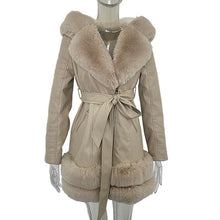 Load image into Gallery viewer, Zipped Fur Collared Coat
