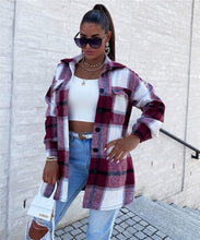 Load image into Gallery viewer, Double Pocket Thick Plaid Wool Shirt