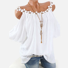 Load image into Gallery viewer, Flowered Collar & Strapless Top