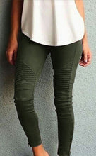 Load image into Gallery viewer, Solid Color Textured Jegging Pants