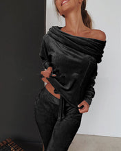 Load image into Gallery viewer, Cushy Off The Shoulder Pants Set