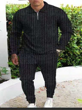 Load image into Gallery viewer, Casual Striped Pant Suit