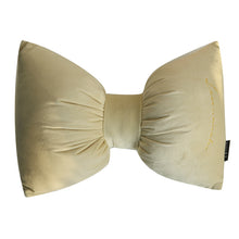 Load image into Gallery viewer, Velvet Bow Tie Accent Pillow