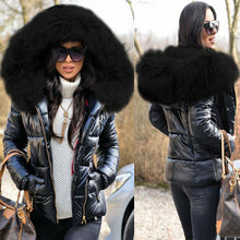 Load image into Gallery viewer, Ladies Short Down Coat with Oversized Fur Hood