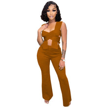Load image into Gallery viewer, Slotted Sleeveless Pant Set