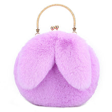Load image into Gallery viewer, Plush Bunny Ear Handbag