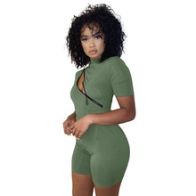 Load image into Gallery viewer, Stitched Contrasting Casual Romper