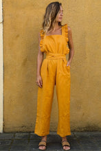 Load image into Gallery viewer, Ruffled Sleeveless Cotton Jumpsuit