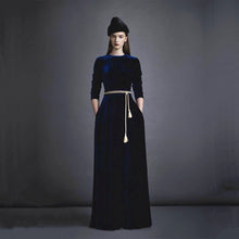 Load image into Gallery viewer, Maxi Loose Fit Velour Dress