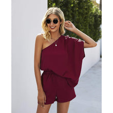 Load image into Gallery viewer, One Shoulder Loose Fit Romper
