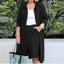 Load image into Gallery viewer, Cardigan Casual Short Pant Set