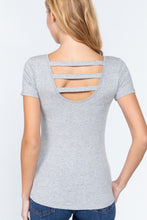 Load image into Gallery viewer, Short Sleeved Top W/zipper Pocket