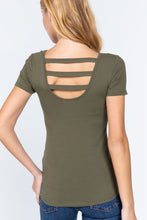 Load image into Gallery viewer, Short Sleeved Top W/zipper Pocket