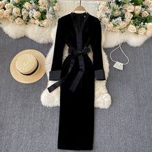 Load image into Gallery viewer, Ladies Fashion Personality Vintage Velvet Dress