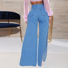 Load image into Gallery viewer, Summer Fashion Ripped Split Jeans