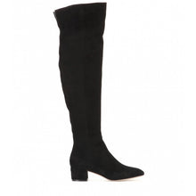 Load image into Gallery viewer, Suede Over The Knee Low Heeled Boots