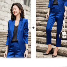 Load image into Gallery viewer, Satiny Solid Color Casual Suits