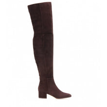Load image into Gallery viewer, Suede Over The Knee Low Heeled Boots
