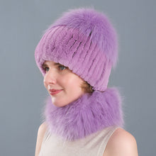 Load image into Gallery viewer, Super Soft Fuzzy Hat & Scarf Set