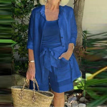 Load image into Gallery viewer, Cardigan Casual Short Pant Set