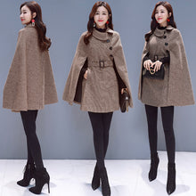 Load image into Gallery viewer, Woolen Blended Tweed Cape