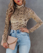 Load image into Gallery viewer, Turtleneck Velvety Top