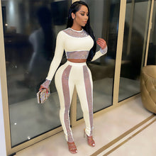 Load image into Gallery viewer, Shimmering Mesh Pencil Pants Set