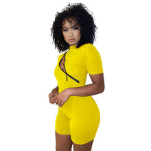 Load image into Gallery viewer, Stitched Contrasting Casual Romper