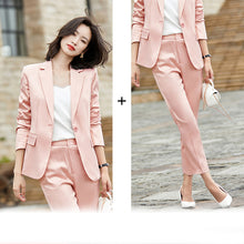 Load image into Gallery viewer, Satiny Solid Color Casual Suits