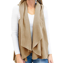 Load image into Gallery viewer, Sleeveless Solid Color Cotton Blend Vest