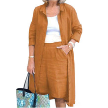 Load image into Gallery viewer, Cardigan Casual Short Pant Set