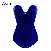 Load image into Gallery viewer, Velvet Sleeveless Bodysuit