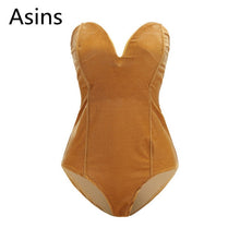 Load image into Gallery viewer, Velvet Sleeveless Bodysuit