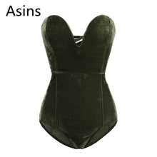 Load image into Gallery viewer, Velvet Sleeveless Bodysuit