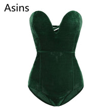 Load image into Gallery viewer, Velvet Sleeveless Bodysuit