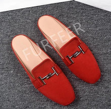 Load image into Gallery viewer, Stylish Suede Low Sliders in Rich Autumn Colors