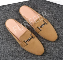 Load image into Gallery viewer, Stylish Suede Low Sliders in Rich Autumn Colors