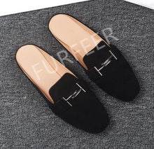 Load image into Gallery viewer, Stylish Suede Low Sliders in Rich Autumn Colors