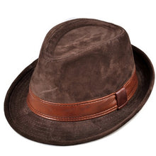 Load image into Gallery viewer, Suede Skin Nubuck Fedoras