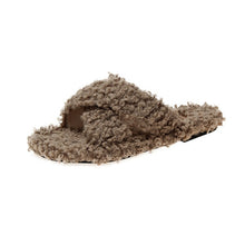 Load image into Gallery viewer, Wooley Furry Crisscross Designed Casual Shoe