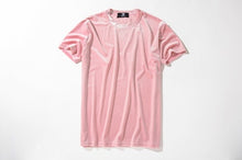 Load image into Gallery viewer, Crushed Velvet Solid Color Short Sleeve Tees