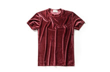 Load image into Gallery viewer, Crushed Velvet Solid Color Short Sleeve Tees