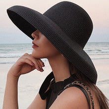 Load image into Gallery viewer, Elegant Wide Brim Straw Hat