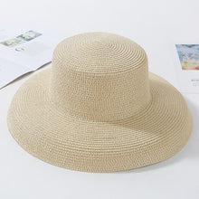 Load image into Gallery viewer, Elegant Wide Brim Straw Hat