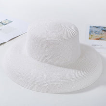 Load image into Gallery viewer, Elegant Wide Brim Straw Hat