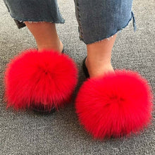 Load image into Gallery viewer, Plush Extra Fluffy Fur Slippers