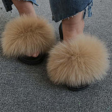 Load image into Gallery viewer, Plush Extra Fluffy Fur Slippers