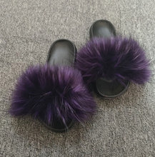 Load image into Gallery viewer, Plush Extra Fluffy Fur Slippers