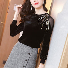 Load image into Gallery viewer, Embroidered Sequined Velour Sweater