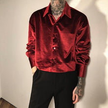 Load image into Gallery viewer, Loose Fit Button Down Velour Shirt